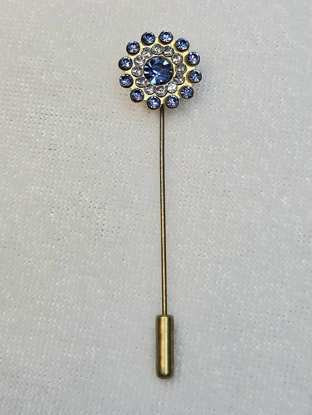 New Rhinestone Floral Stick Pin